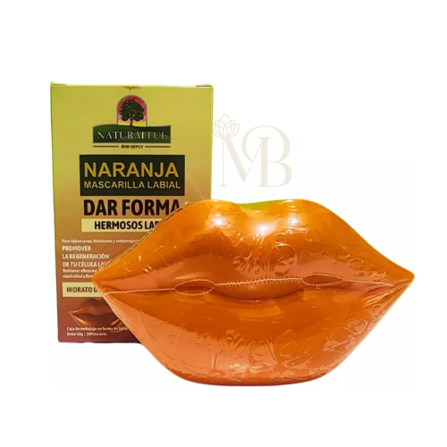 Mascarillas Hidratantes Para Labios. Naranja 20piezas