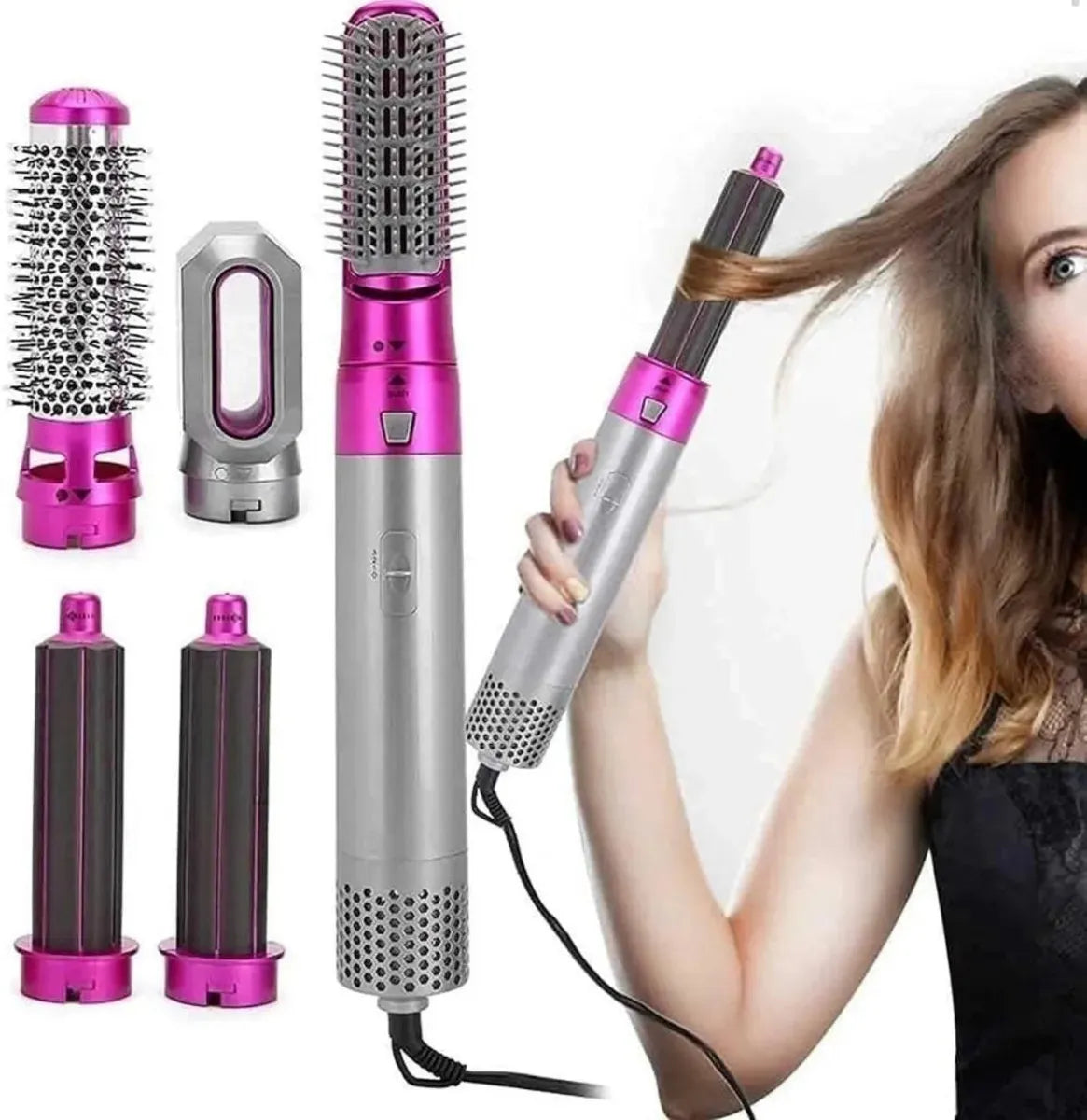 Cepillo secador/alisador/voluminizador Genérica 5en1 lila 220V